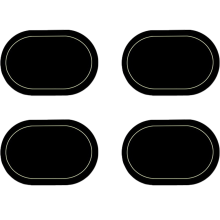 Jogos americanos para mesa, em couro sintético resistente ao calor e atóxico, com textura antiderrapante para maior estabilidade e isolamento