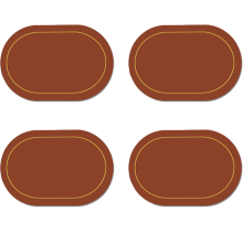 Tapete de mesa ecológico, antiderrapante, em couro sintético, para mesa de jantar e cozinha. Design decorativo, durável e atóxico para uso