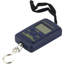 Portable Plastic Electric Balance Digital Fish Scale with Backlit LCD Display, Ensuring High Accuracy for Your Outdoor Fishing Expeditions