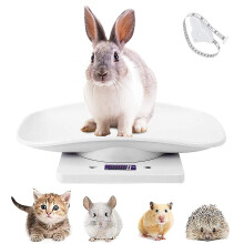 Bilancia digitale per animali domestici di piccola taglia, materiale ABS di alta qualità, misurazione accurata, display LCD elettronico portatile,