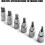 12Pcs Heavy Duty Socket Wrenches 1/2Inch Drive Impact Hex Bit Socket Set 5