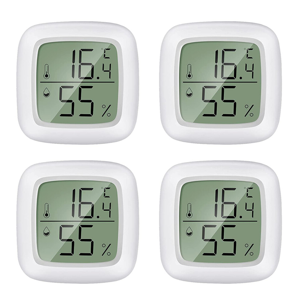 Digital Thermometer Hygrometer for Indoor Use, Fast Response Accurate Readings with LCD Display Fahrenheit, 2in1 Meter Probe for Real-Time Temperature