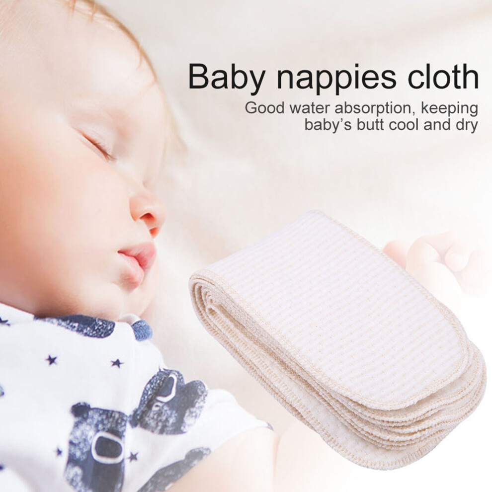 Newborn Baby Nappies 10 Pack Reusable Cotton Breathable Diaper Inserts Washable