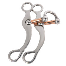 Stainless Steel Horse Bit with Rollers - 12-13mm Thick, 125mm Length
