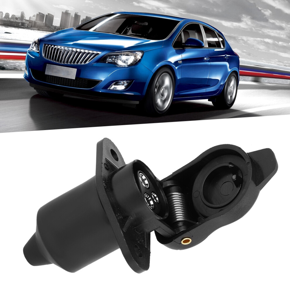 Trailer Connection 3 Pin Socket Adapter - Plastic Lightweight & Reliable Black 6941363191643