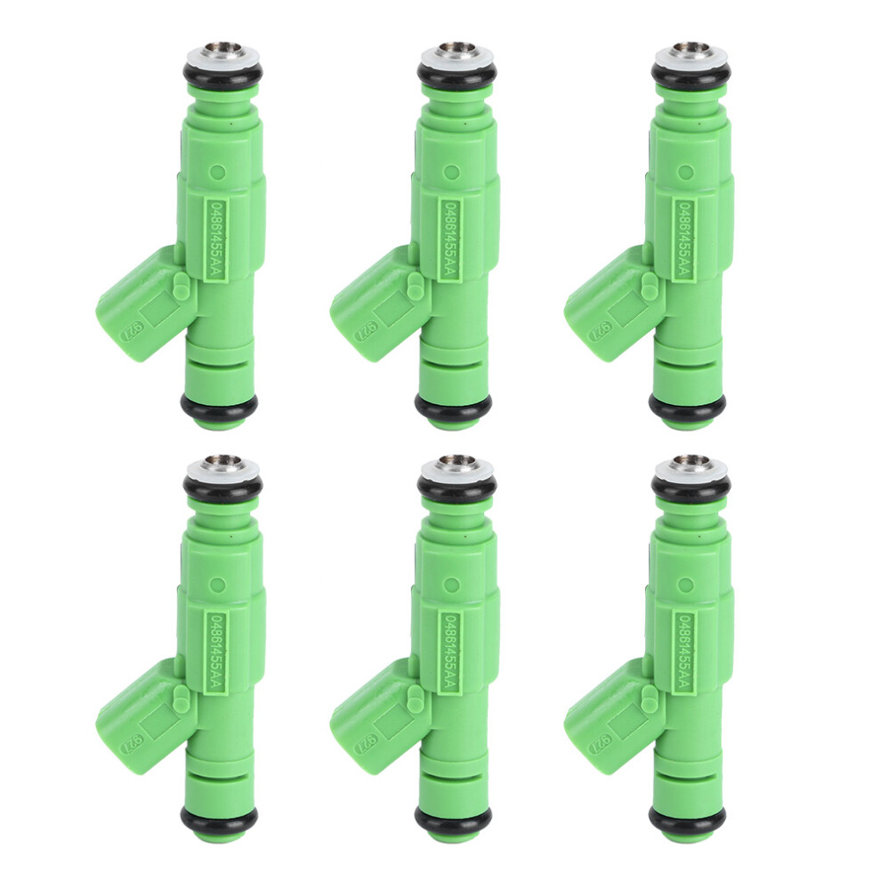 Petrol Fuel Injectors 6Pcs For Chrysler Town & Country Reliable Fit Green 7651363192449