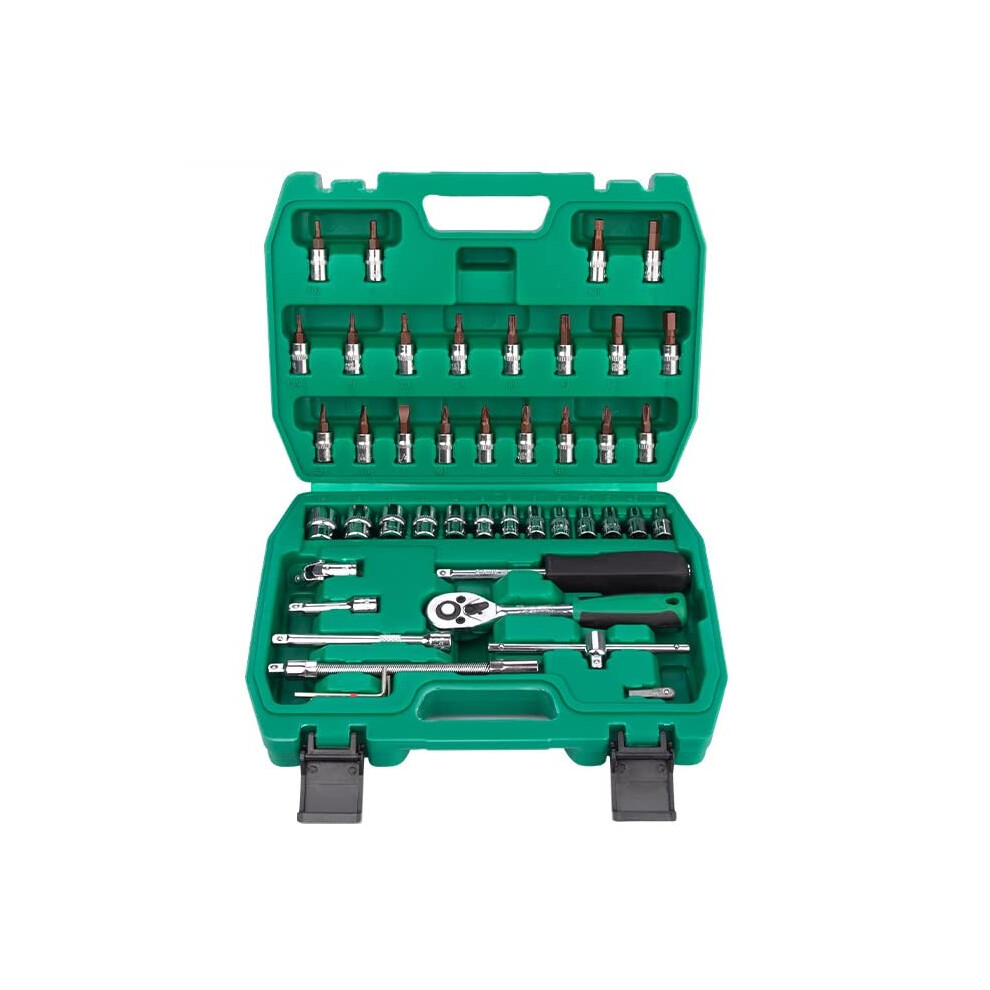 46Pcs Metric Socket Wrench Set Car Tool Kit With Ratchet Wrench Spanners Nut Driver Durable Hand Tools 9067246962142
