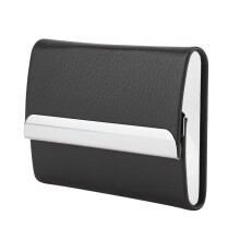 PU-Leder Zigarettenetui 9,6 6,5 1,5 cm Schwarz