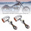 Retro Bullet LED-Blinker Silber 10 mm Paar 10