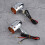 Retro Bullet LED-Blinker Silber 10 mm Paar 8