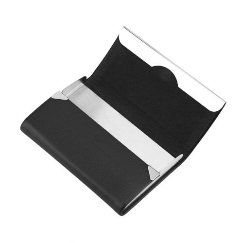 PU-Leder Zigarettenetui 9,6  6,5  1,5 cm Schwarz 2