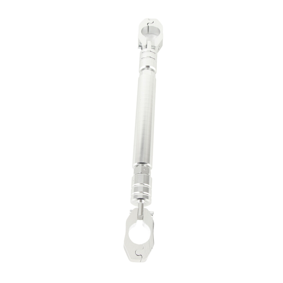 Aluminium Motorcycle Crossbar Handlebar Stability Support For Bikes Silver 8001363194315