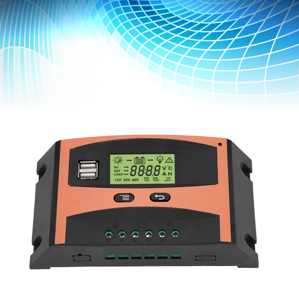 Auto Battery 50A Mppt Solar Panel Regulator With Lcd 12V/24V 4121363194659