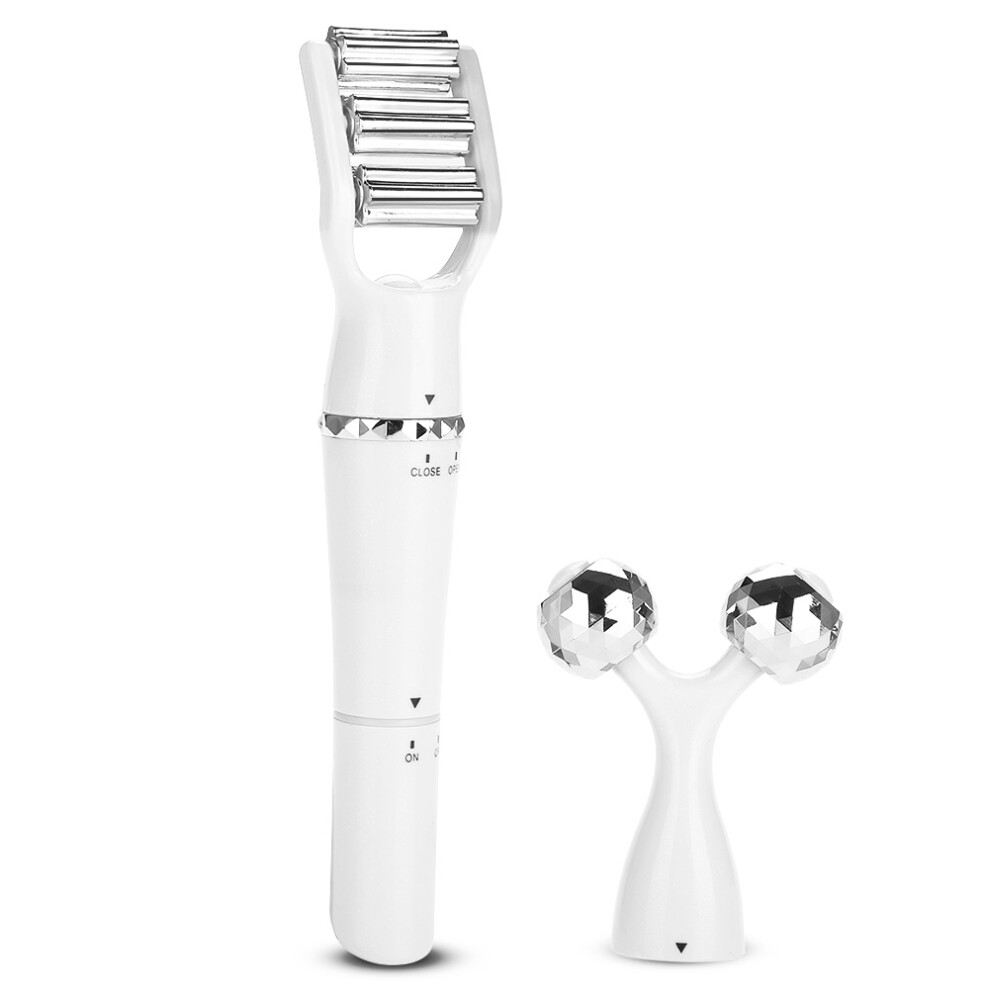White 3In1 3D Face & Body Roller Massager Â Slimming & Lifting Tool