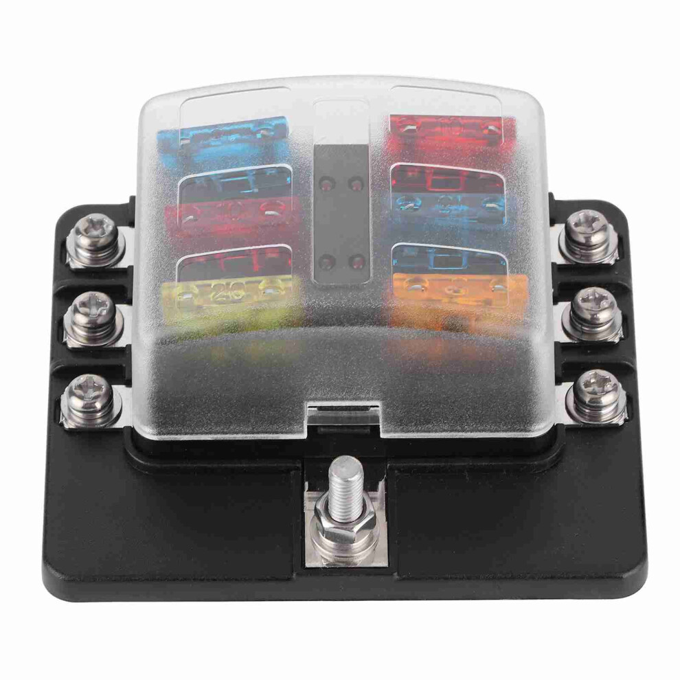 Car/Yacht 6 Way Fuse Block With Led Signal 30A Per Fuse 100A Total 6901363195379