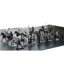 Children's Army Soldier Model Set, 5-7cm Plastic Military Toy