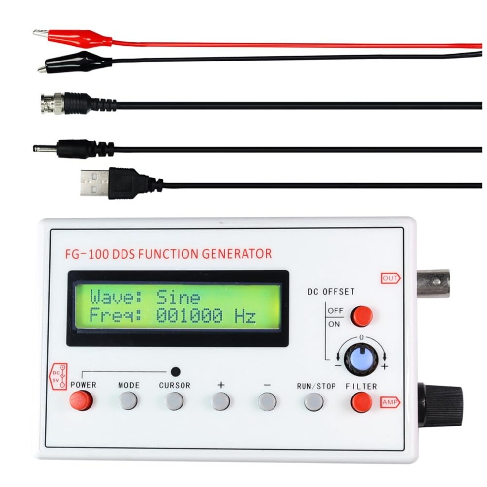 Dds Function Signal Generator Frequency Counter 1 Hz 500 Khz Sine Frequency With Bnc Cable 9105992273881