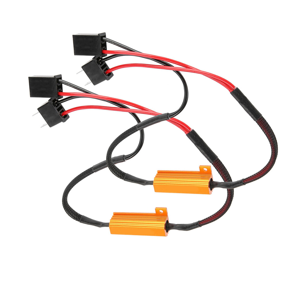 2Pcs H7 Led Decoders For Car Headlights Anti Hyper Flash No Error Load Resistor 4961363195924