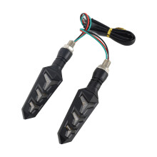 Paar Y-förmige LED-Blinker, 12 V DC, gelb