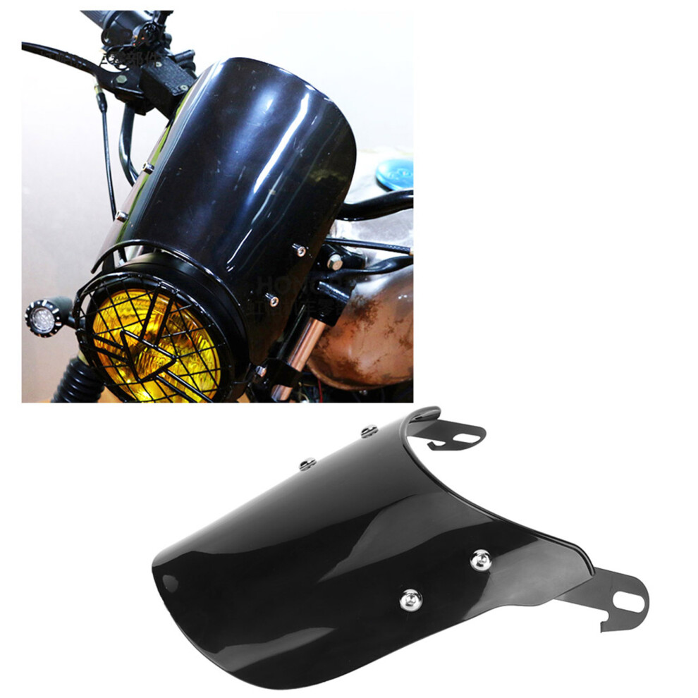 Motorcycle Windshield 15.7In Clear Windshield Wind Deflector For Cars And Bikes 5081363197403