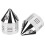Schwarze Aluminium-Achskappe für Electra Glide 3