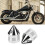Schwarze Aluminium-Achskappe für Electra Glide 6