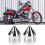 Schwarze Aluminium-Achskappe für Electra Glide 8