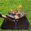 Outdoor Fire Pit Mat Fireproof Pad Burning Mats Camping Backpacking 3