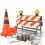 Durable 70cm Foldable Traffic Cones with Day & Night Visibility Strips 10