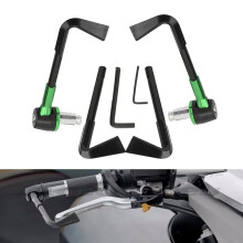 Green CNC Motorcycle Handlebar Brake Levers Guard for 22mm Protection