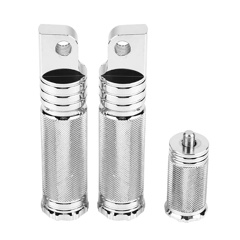 Front & Rear Cnc Foot Pegs With Shifter Pedals - Chrome Finish 4991363199653