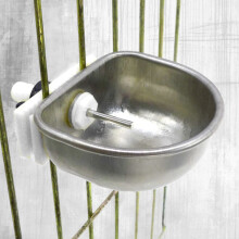 Durable 10PCS Anti-Scratch Stainless Steel Rabbit Drinking Bowls