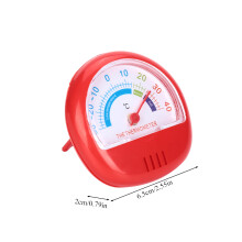 Kühlschrank Gefrierthermometer großes Zifferblatt mechanisch rote Temperaturanzeige genaue Temperaturanzeige