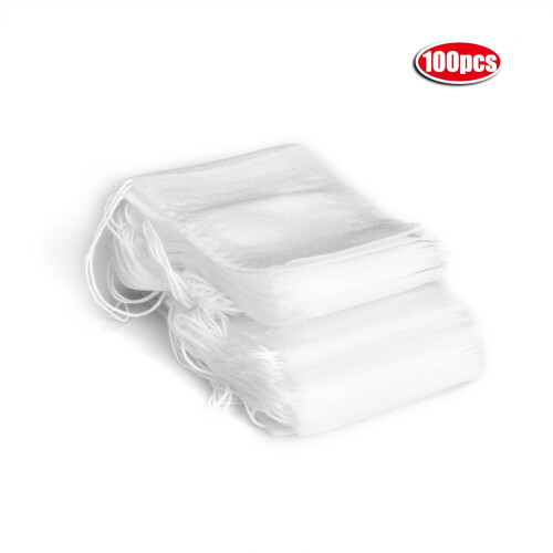 Herbal Tea Filter Bags 5.5*7cm, 100pcs Drawwstring, Food Grade 1