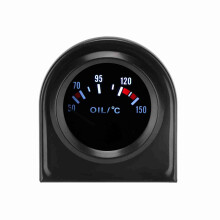 Dash-Mount 2 Inch 52mm LED Oil Temp Gauge 50-150 Vehicle Sensor
