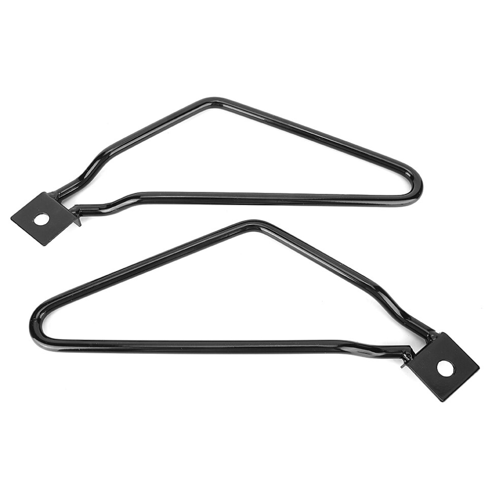 Universal Motorcycle Iron Saddlebag Mount Brackets Support Accessories, Black 4921363200585
