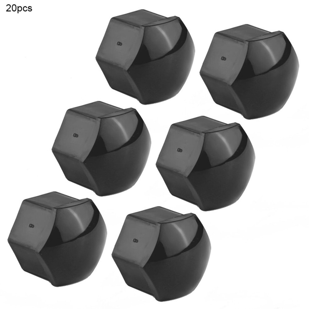 Car Rim Nut Covers 20Pcs 19Mm Auto Hub Screw Caps Exterior Steel Finish Grey 9381363201268