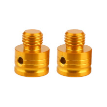 Universelle Motorrad-Spiegelbolzen M10*1.25 Gold Passend für Yamaha & Mehr