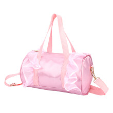 Kinder Ballerina Schultertasche Mädchen Ballett-Handtasche Rosa Gaze mit Pailletten Tanztasche
