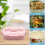 Boîte Repas Isolante Rose Réutilisable 9