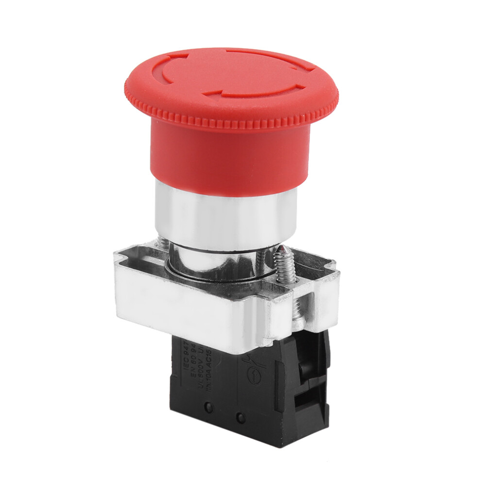 2Pcs Emergency Stop Switch Button Red Sign 22Mm Xb5 For Machinery Safety 7691363204971