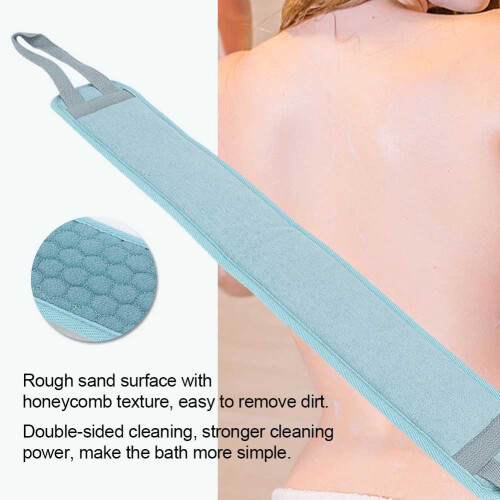 High Quality Long Bath Scrubber with Double-Sided Cleaning Power