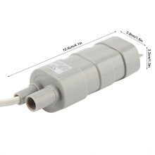 DC-12V Tauchpumpe 600 l/h 105,9  33,3  38,3 mm Farbe: As