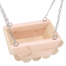 Holzspielzeug für Kleintiere: Schaukelboot mit Kette – Hamster