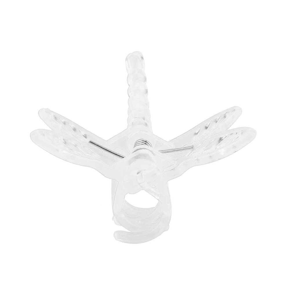 100Pcs Transparent Orchid Stem Clips For Upright Growth - Durable Plastic 7641363204495