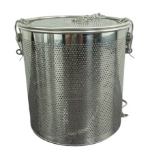 Panier à épices en acier inoxydable pour soupes mijotées, passoire à thé à mailles fines réutilisable avec chaînette de suspension pratique,