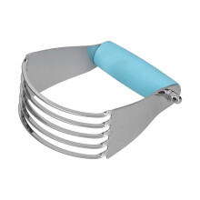 Multipurpose Use Dough Blender, Professional Baking Tool Heavy Duty with Stainless Steel Blades, Easy to Clean Cutter for Quick Work on Flakier Baked