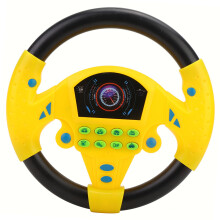 Educational Steering Wheel Music Toy for Babies – Yellow Children's Toy
