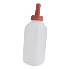 2L Calf Feeding Bottle with Rubber Nipple Thickened Plastic Design