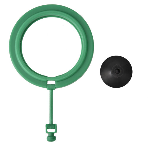 Runder Aquarium-Fütterungsring Grün 7.5cm Saugnapf 1
